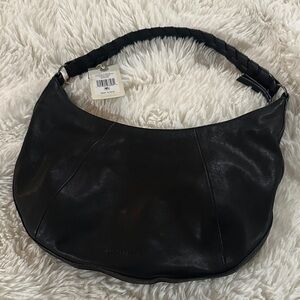 Lucky Brand Black Leather Hobo Bag